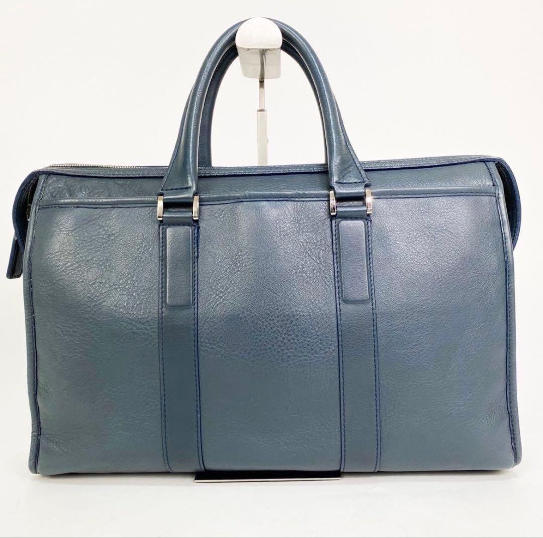 極美品！ 土屋鞄 ビジネスバッグ プロータ 防水スタンダードブリーフケース 紺