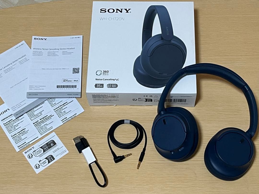 SONY WH-CH720N ネイビー ワイヤレスヘッドホン