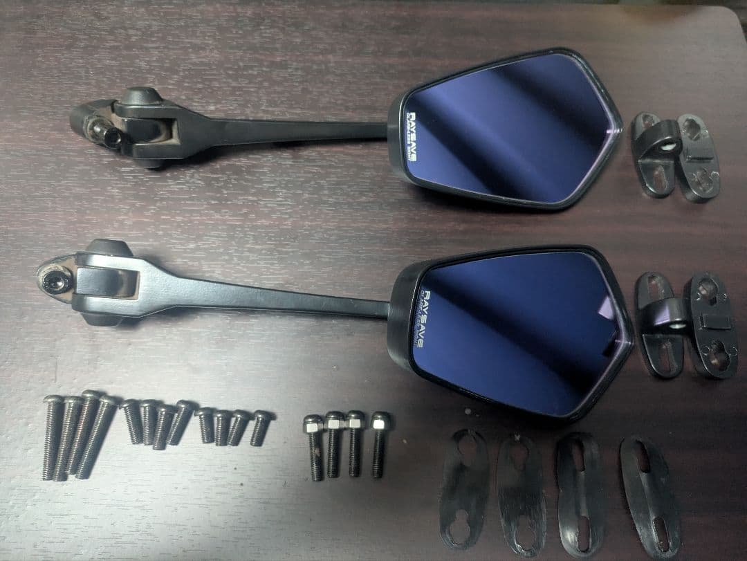 タナックス　ナポレオンカウリングミラーAEX6 ロングタイプ(防眩鏡)