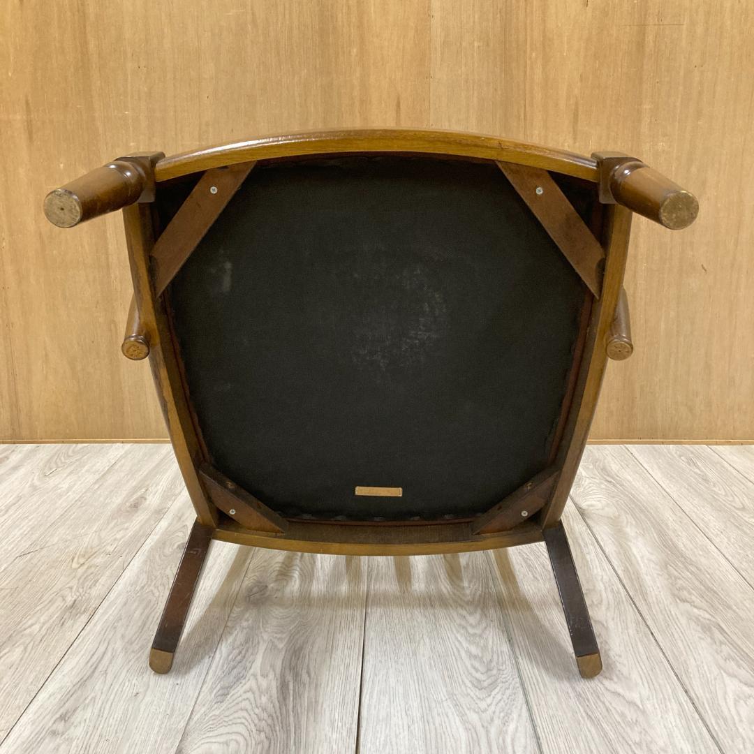 【カリモク】コロニアル　一人掛けソファ　アームチェア