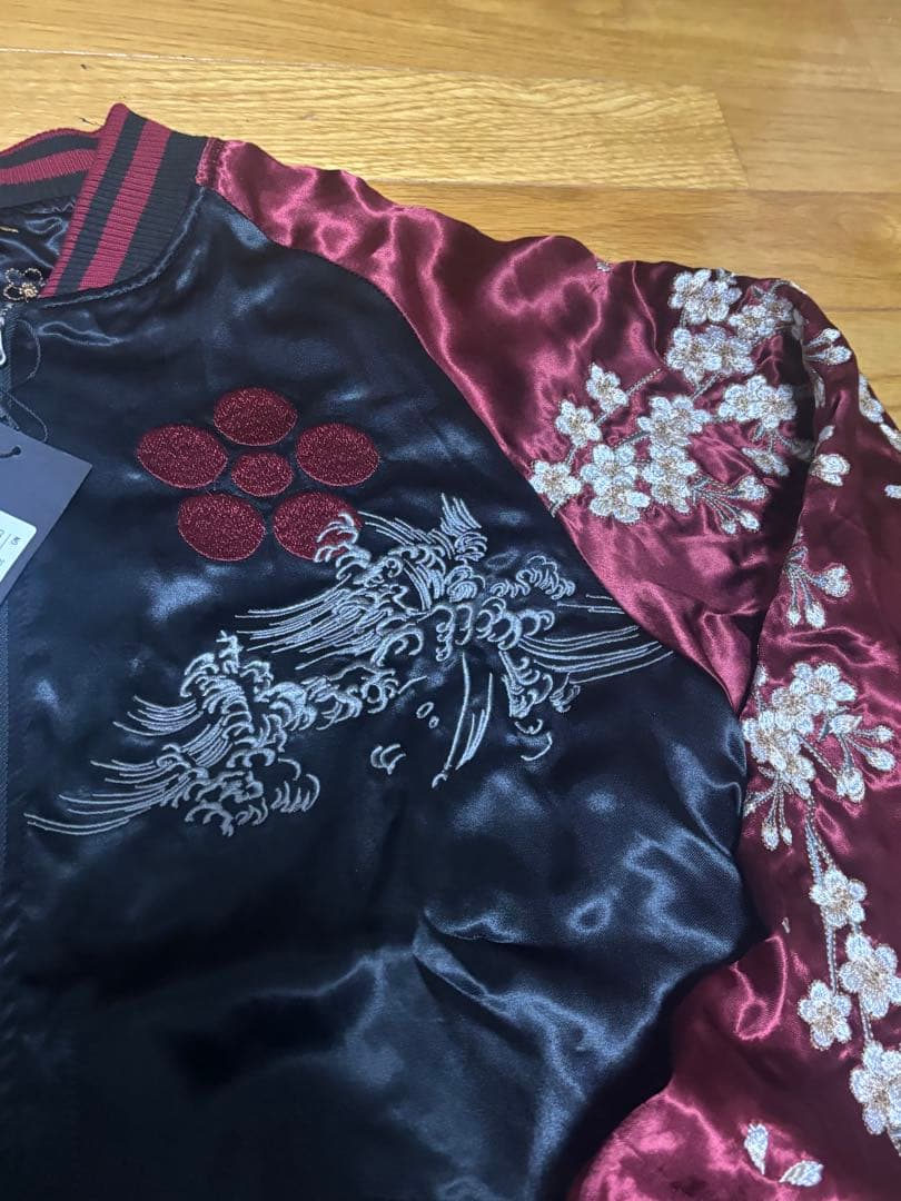 新品タグ付き　入手困難　絶版品　絡繰魂粋×花の慶次　スカジャン　Lリバーシブル