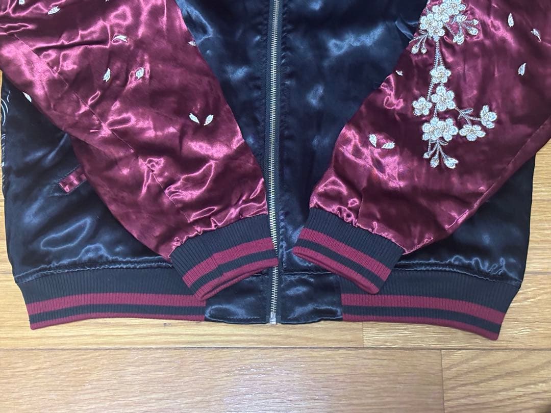 新品タグ付き　入手困難　絶版品　絡繰魂粋×花の慶次　スカジャン　Lリバーシブル