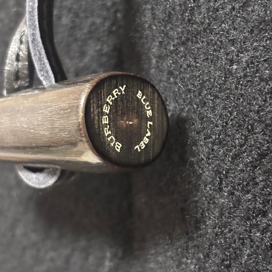 ゆき　美品　バーバリー黒 ダッフルコート フード付き　36 ノバチェック