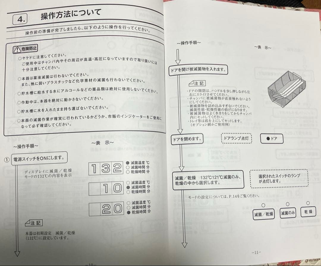 小型高圧滅菌器　サンクレープ　SGC-220