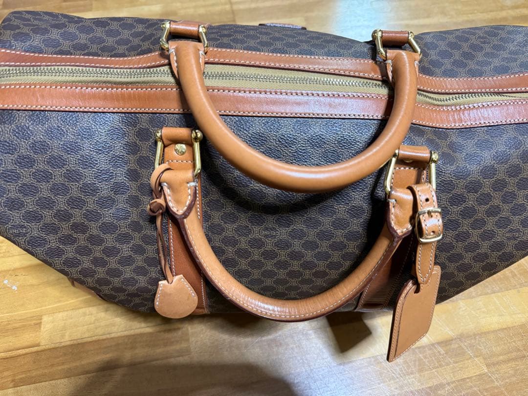 セリーヌ　ダークブラウン ボストンバッグ