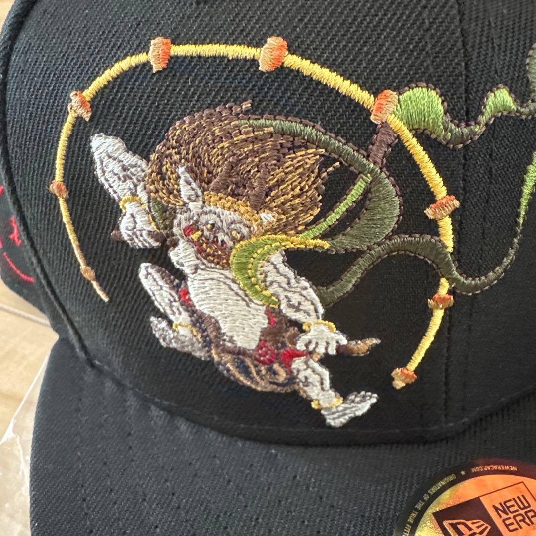 ２個セット　雷神＆風神 7 3/4 風神雷神図屏風 ニューエラ