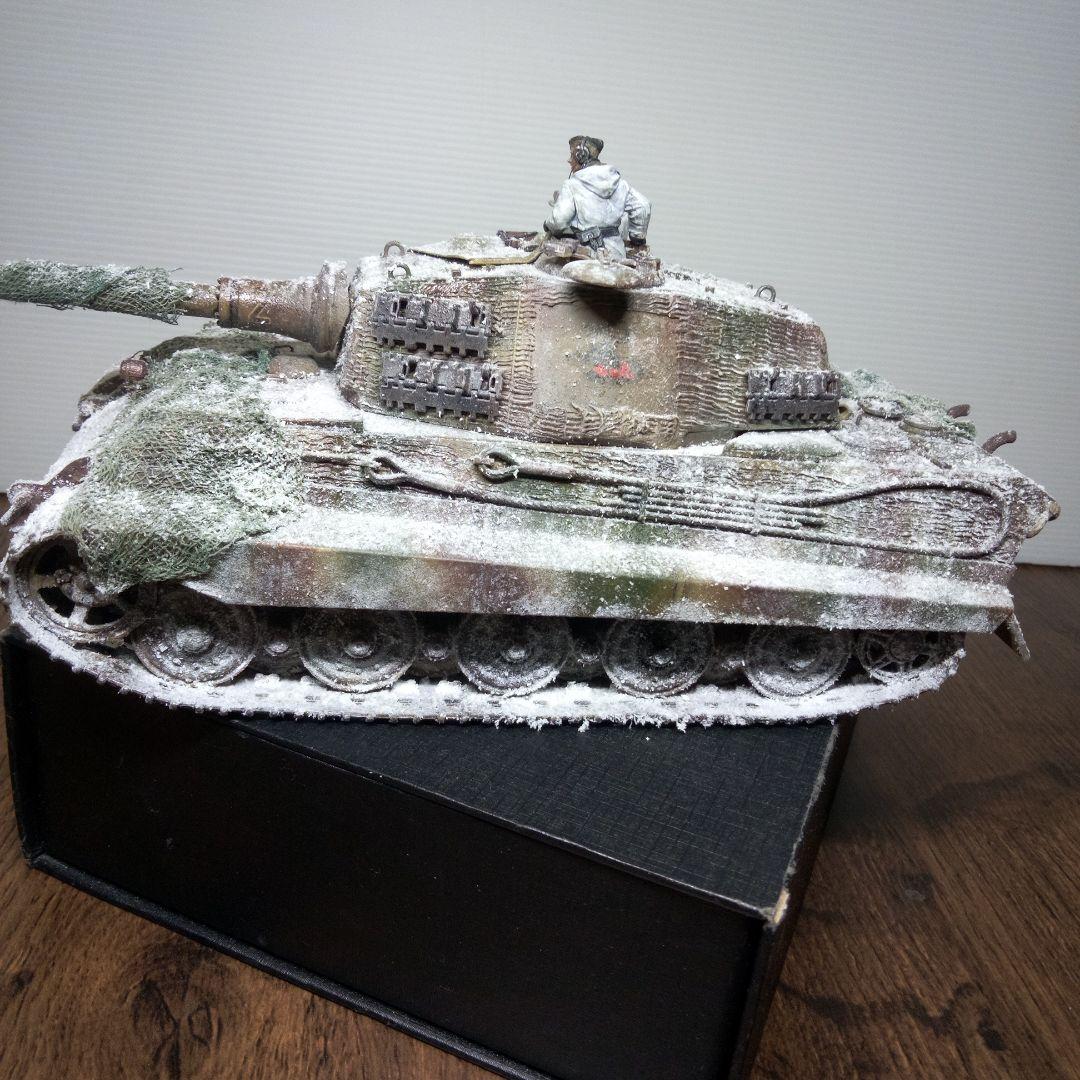 コネコタミヤ　1/35 ドイツ軍　キングタイガー　シュビムワーゲン　完成品