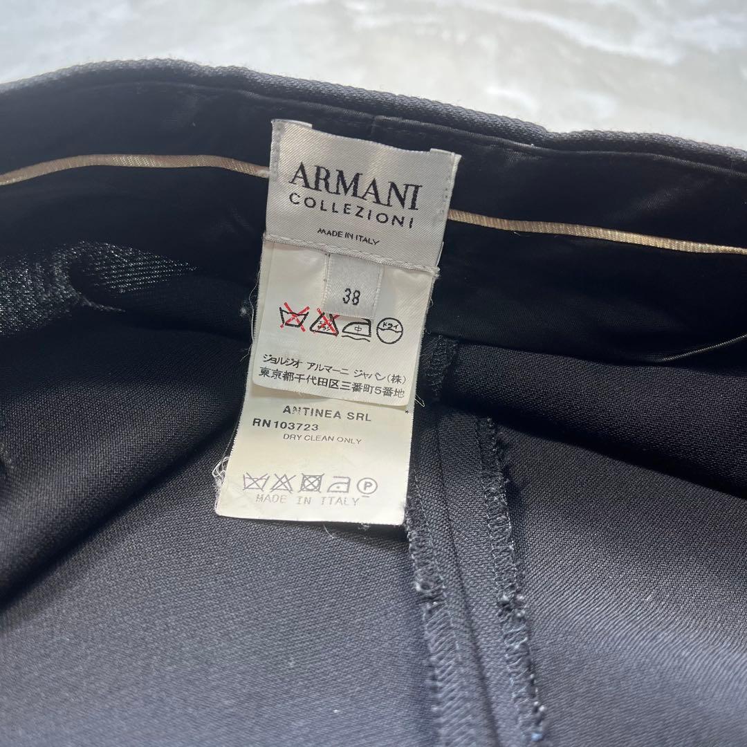 極美品 アルマーニコレツォーニ パンツスーツ ジャケット スラックス 黒 M
