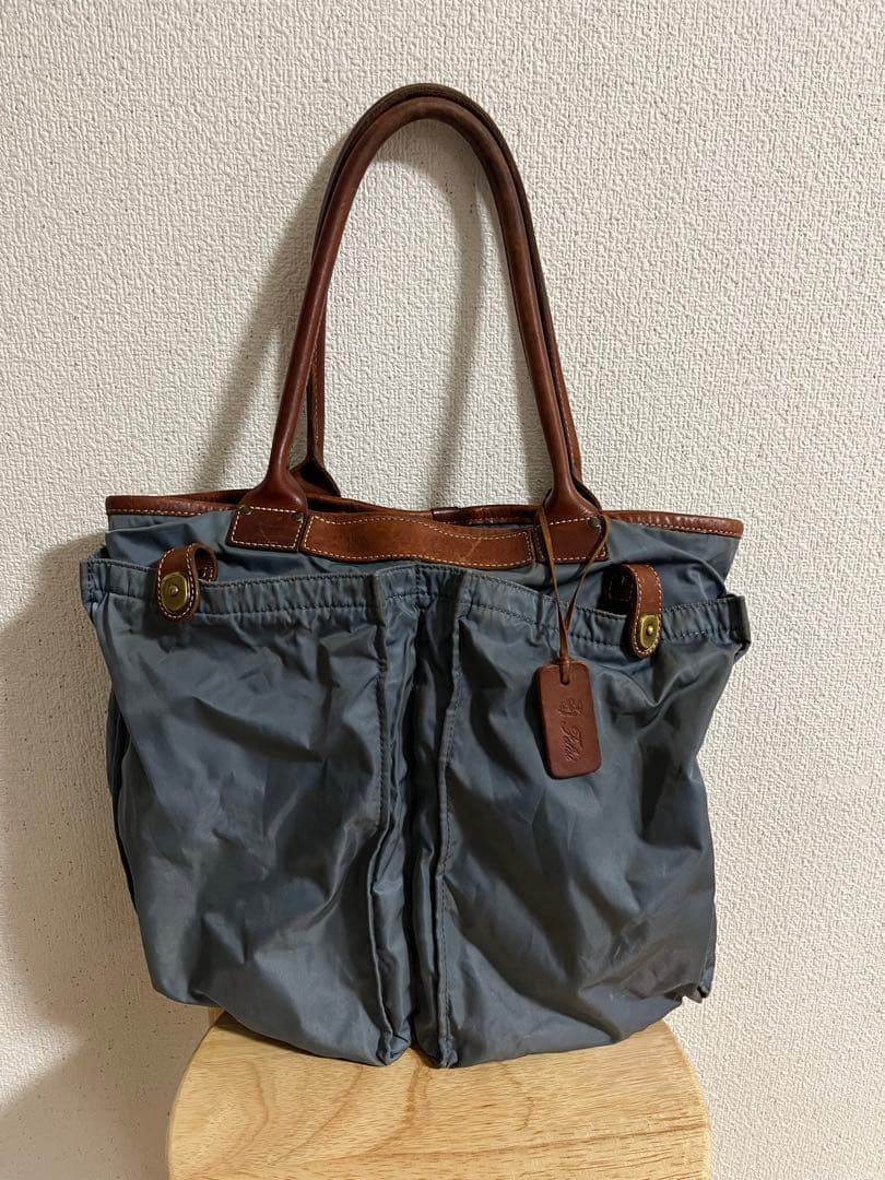 hirofuji　Felisi フェリージ　ヘルメットバッグ　サックス