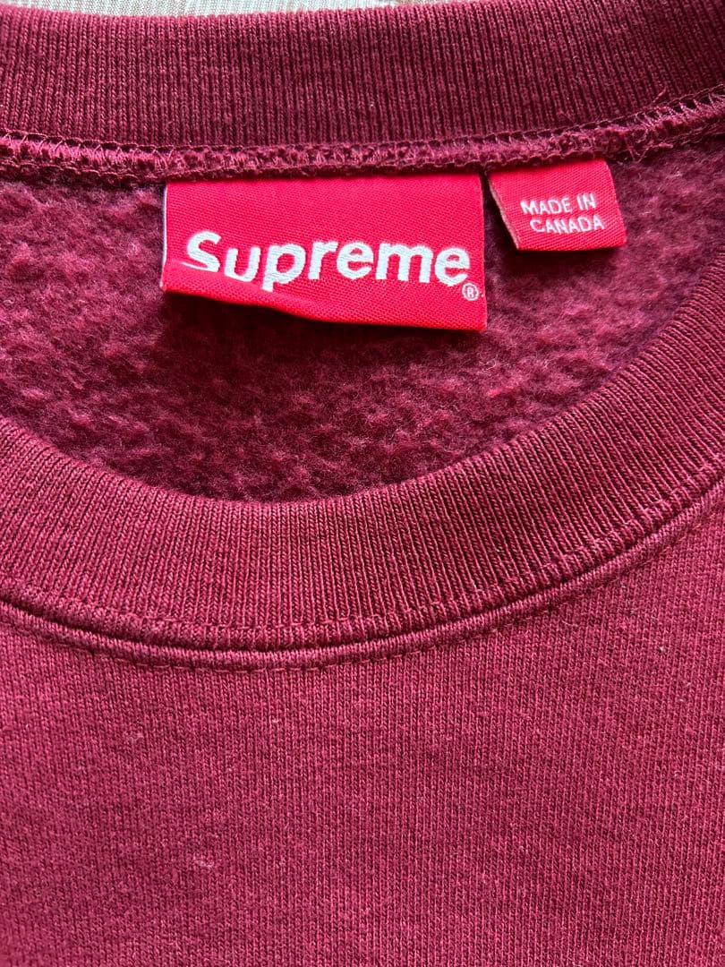 トップス Supreme Box Logo Crewneck Cardinal