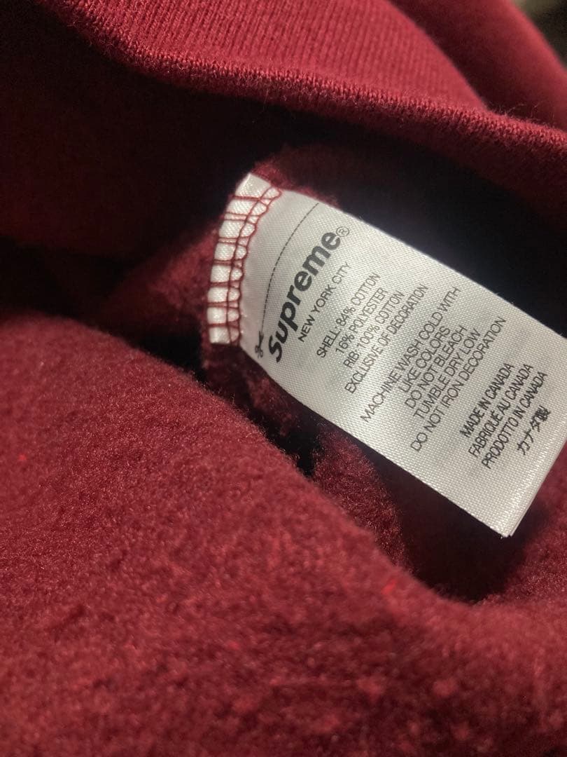 トップス Supreme Box Logo Crewneck Cardinal