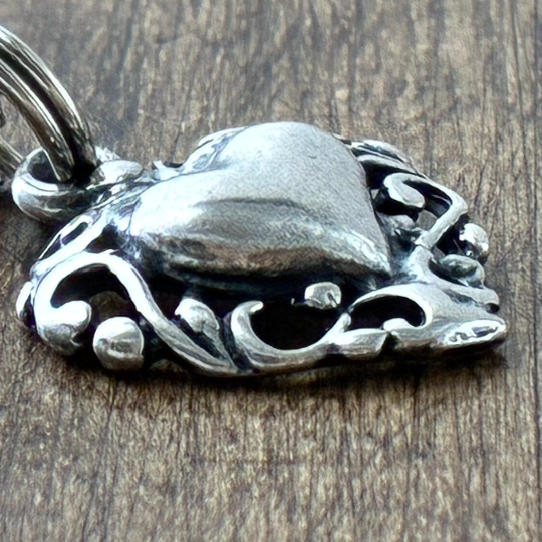 スウィートハートジュエリー ハート シルバー ヴィンテージ ネックレス NAVY