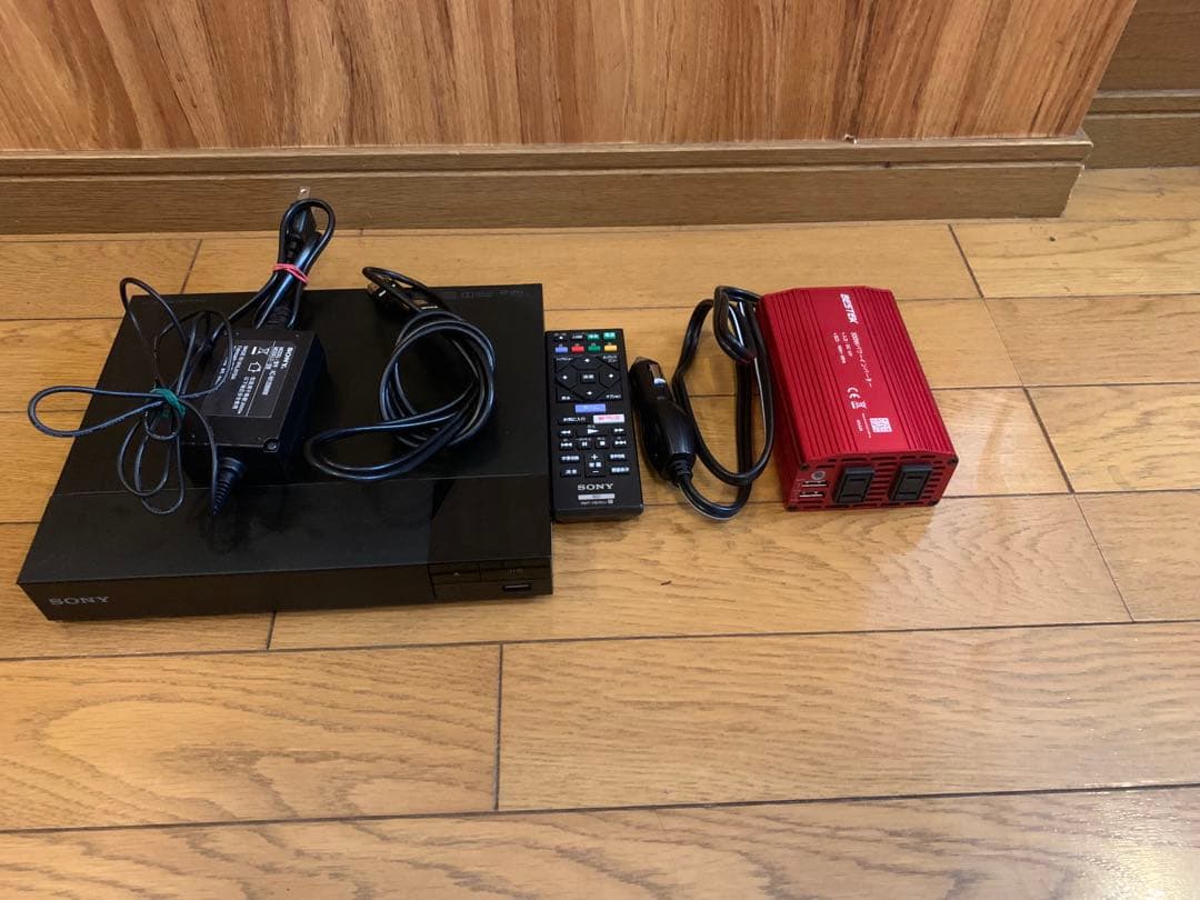 SONY BDP-S1500 Blu-rayプレーヤー車載取り付けにインバーター