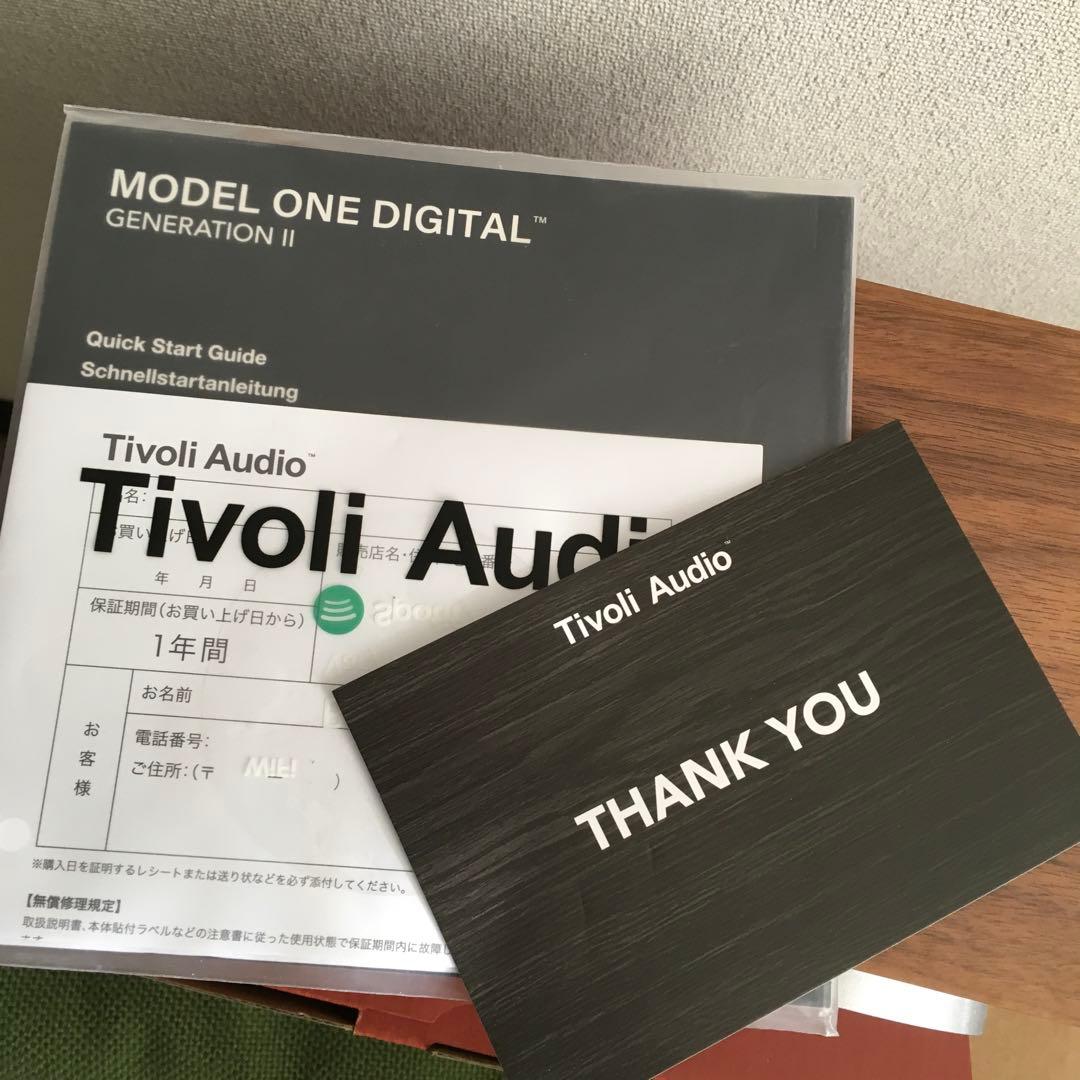チボリ TIVOLI AUDIO MODEL ONE DIGITAL【GEN2】