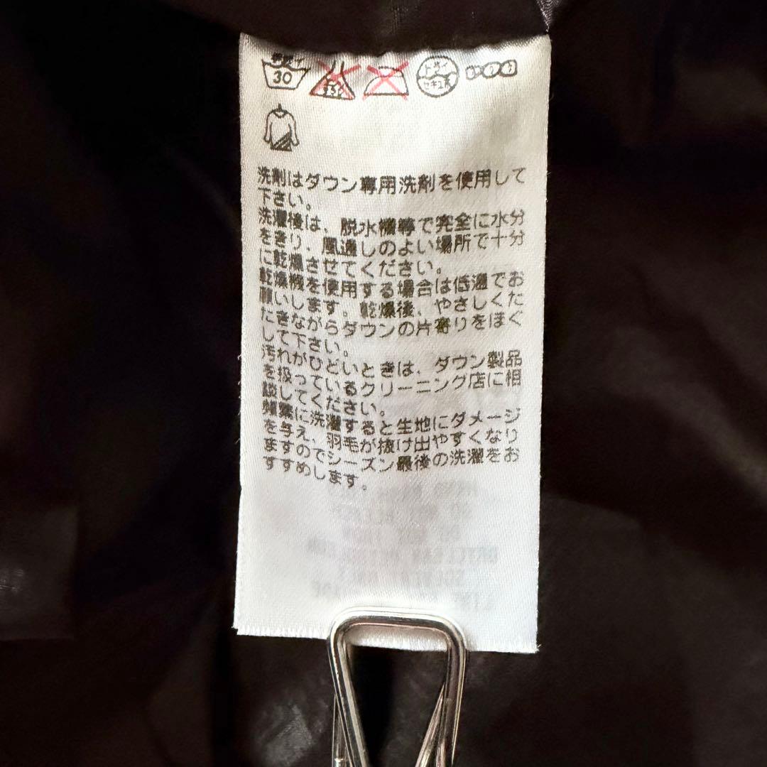 5552 美品✨ モンベル トラベルダウンロングコート L ブラウン 収納袋付き