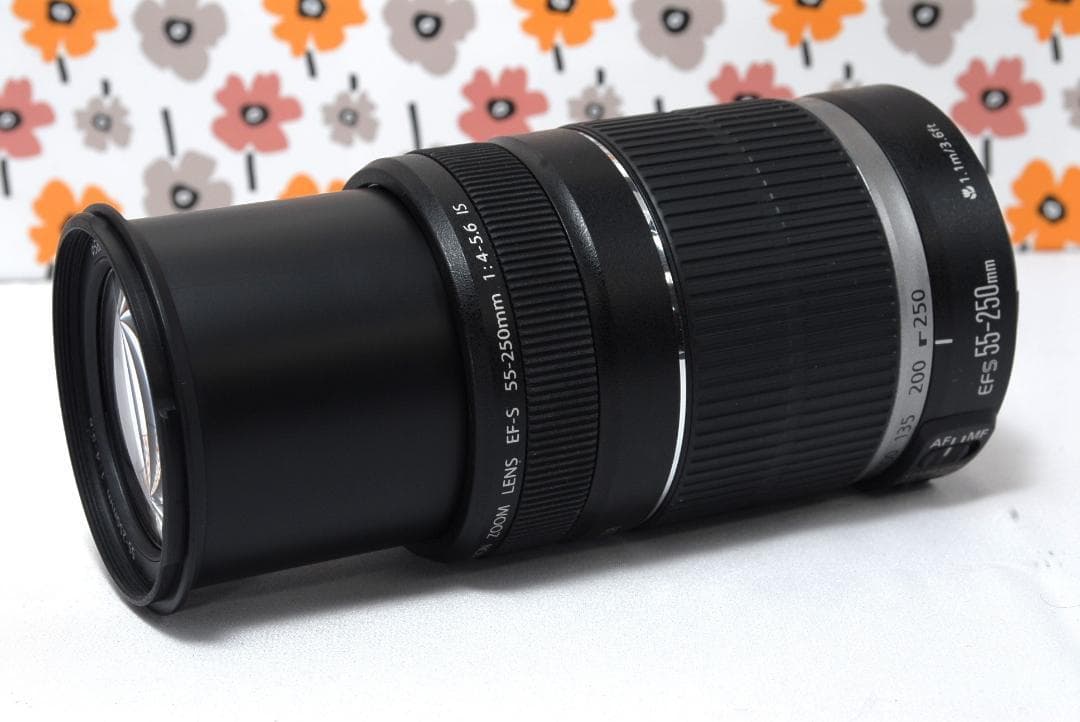 Canon❤EF-S 55-250mm IS❤レンズきれい❤手ぶれ補正付❤