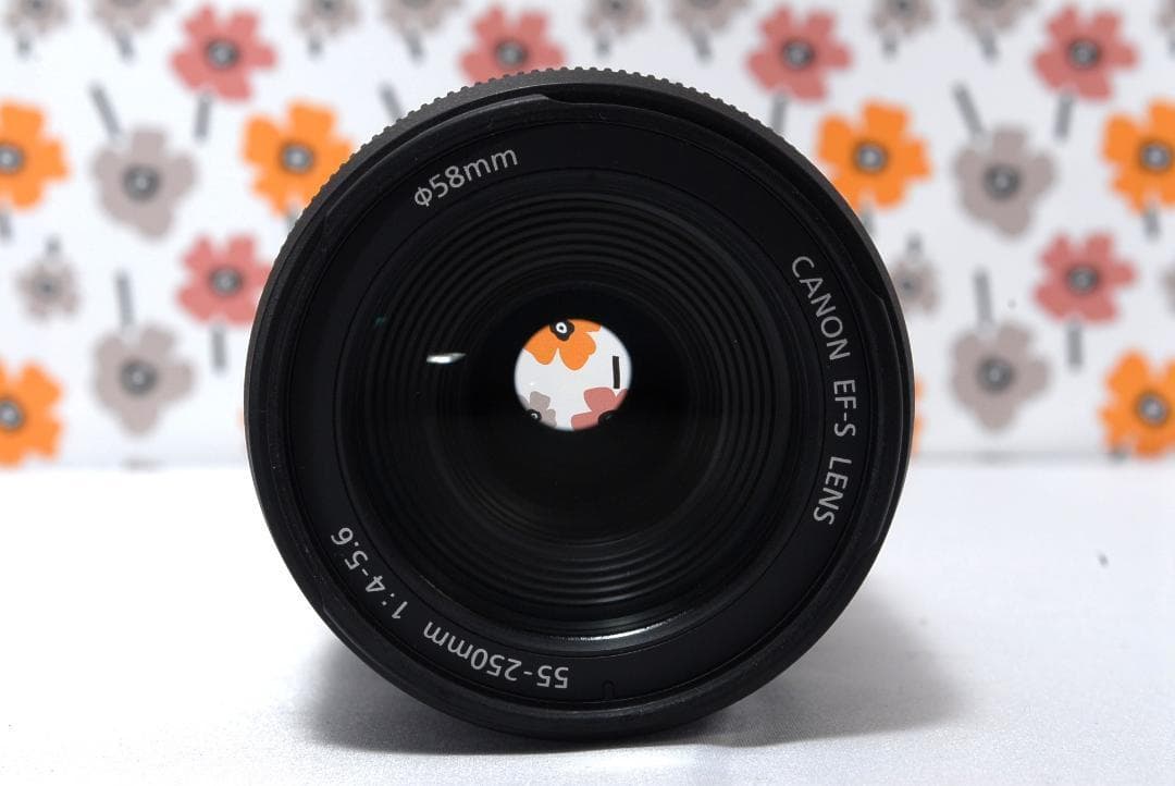 Canon❤EF-S 55-250mm IS❤レンズきれい❤手ぶれ補正付❤