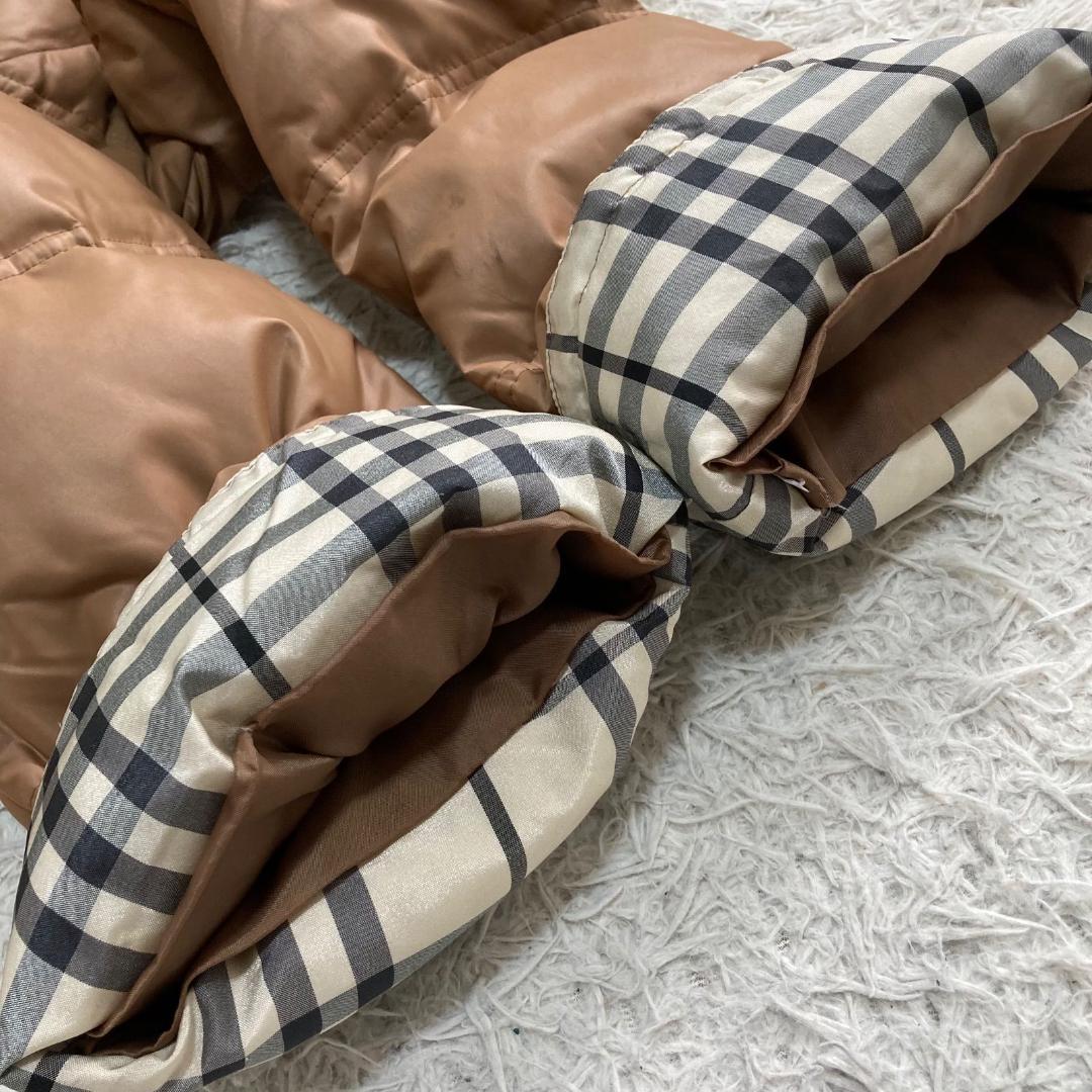 17010✨バーバリーブルーレーベル 40 L ノバチェック ダウンジャケット