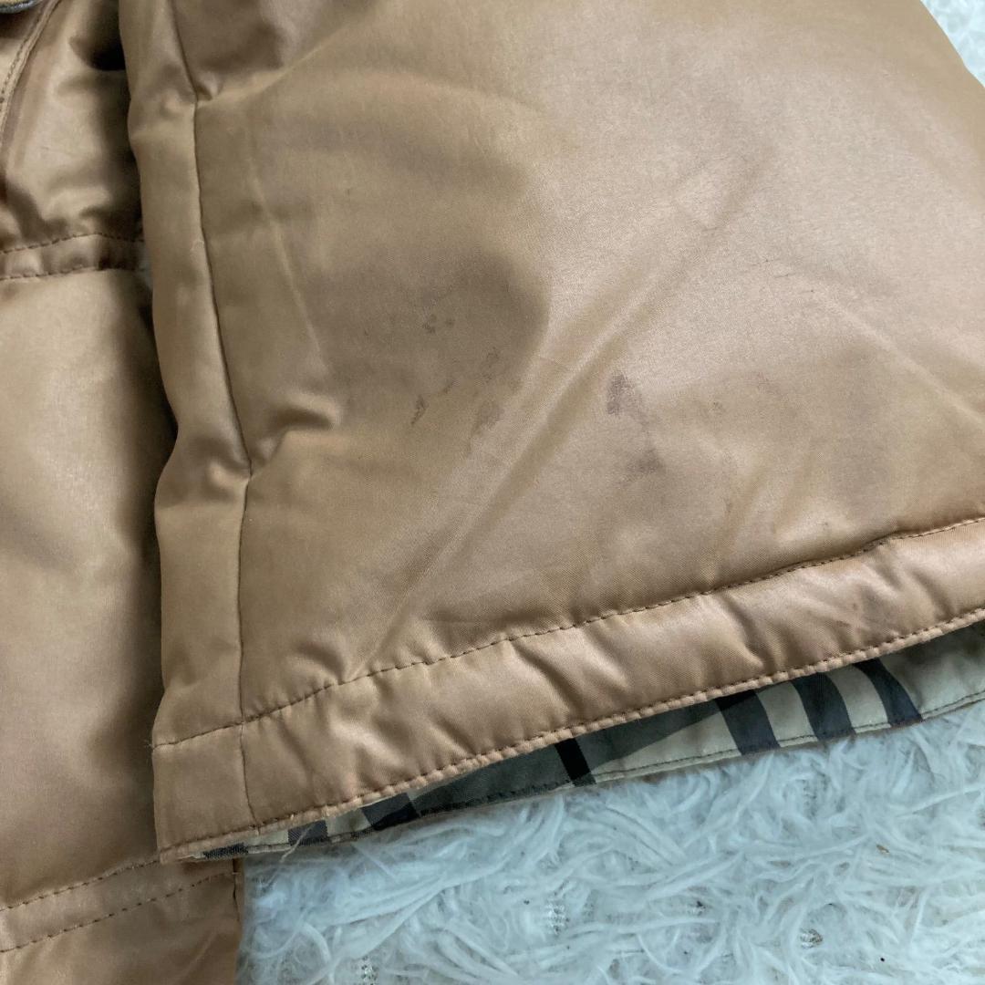 17010✨バーバリーブルーレーベル 40 L ノバチェック ダウンジャケット