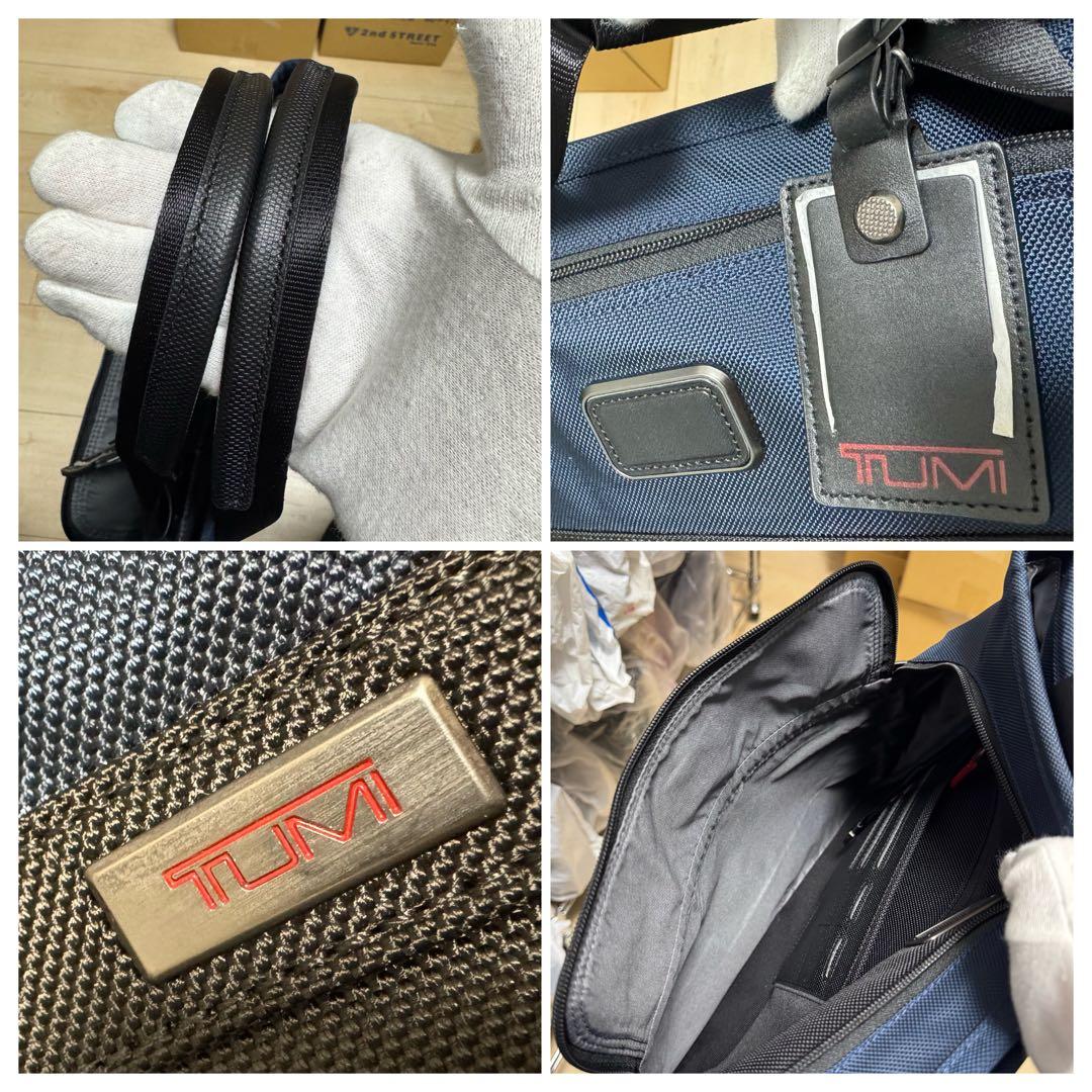 【新品同様】TUMI トートバッグ トゥミ 26195 ブラック×ネイビー