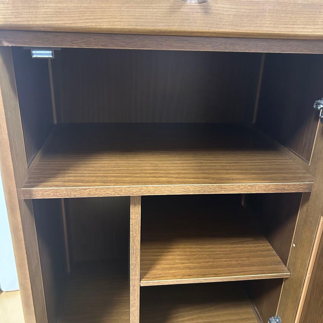 カリモク家具 電話台 FAX台 キャビネットコンセント付き karimoku