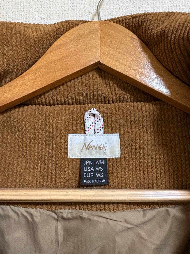 NANGA コーデュロイショートダウンジャケット