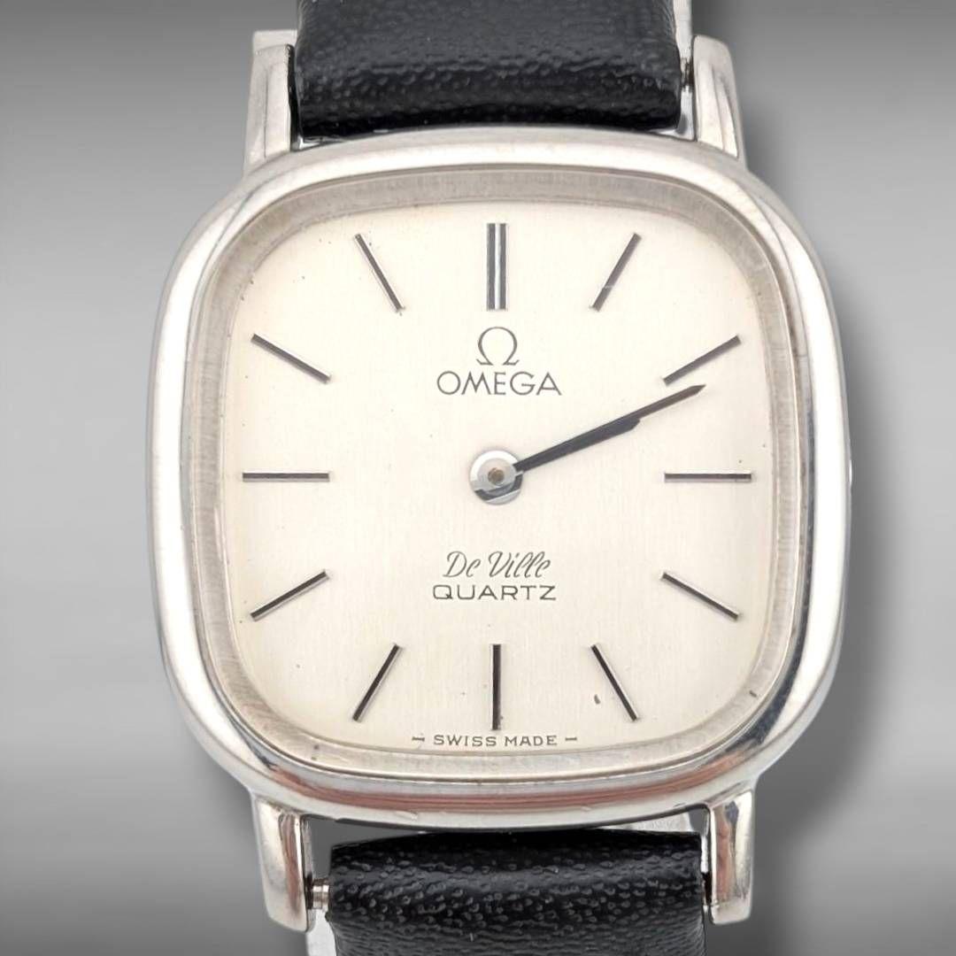 【新品電池/ベルト・稼働】オメガ デビル デヴィル プッシュ式リューズ