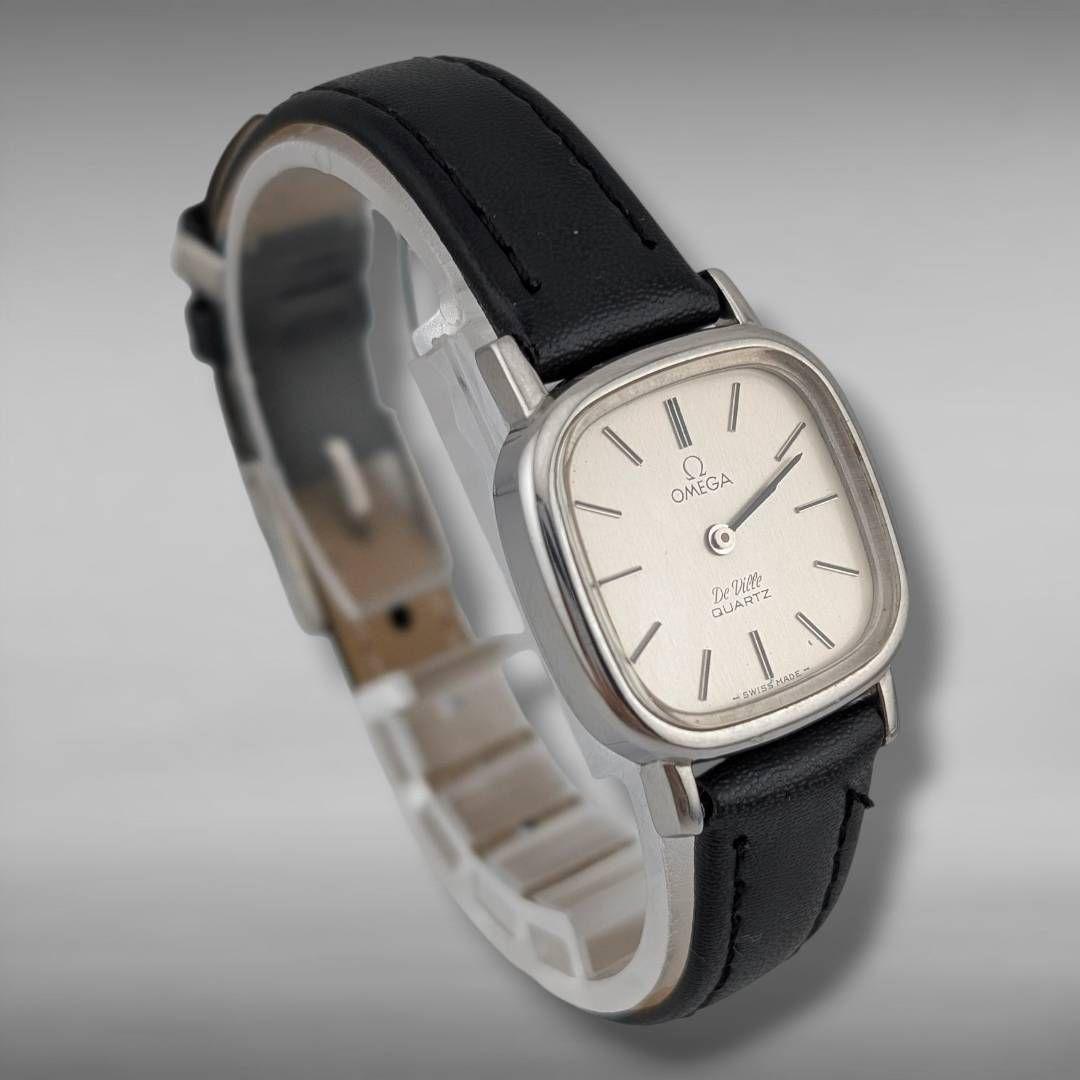 【新品電池/ベルト・稼働】オメガ デビル デヴィル プッシュ式リューズ