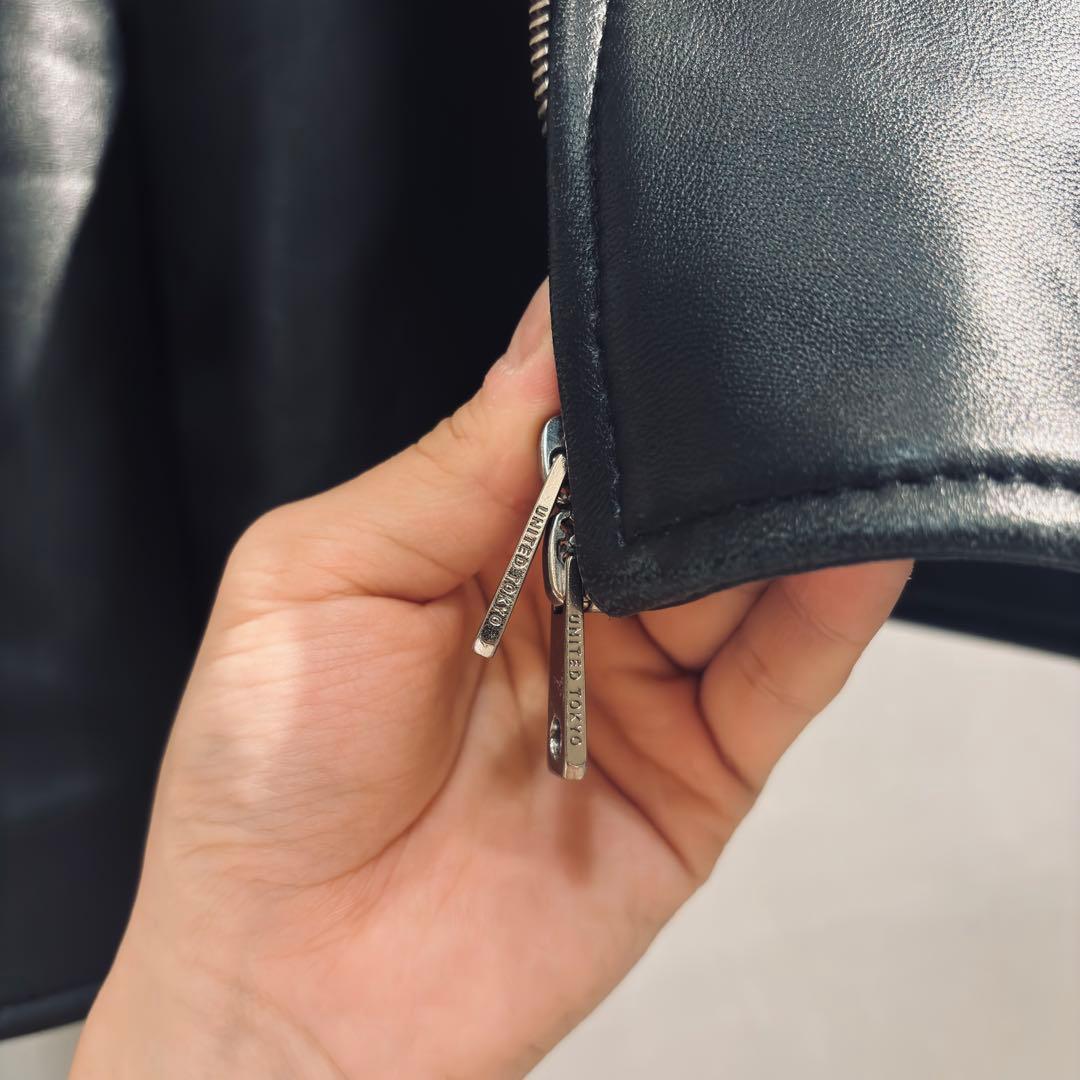 UNITED TOKYO シングルライダースジャケット