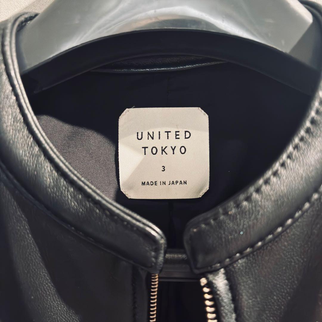 UNITED TOKYO シングルライダースジャケット
