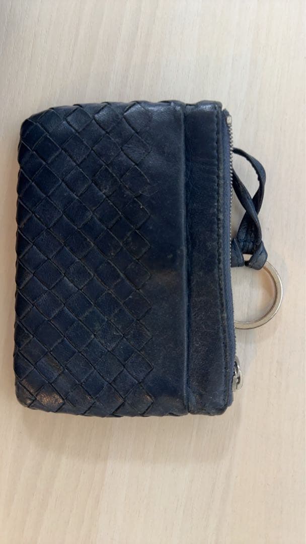 ボッテガ　ケース　キーケース　紺　ネイビー