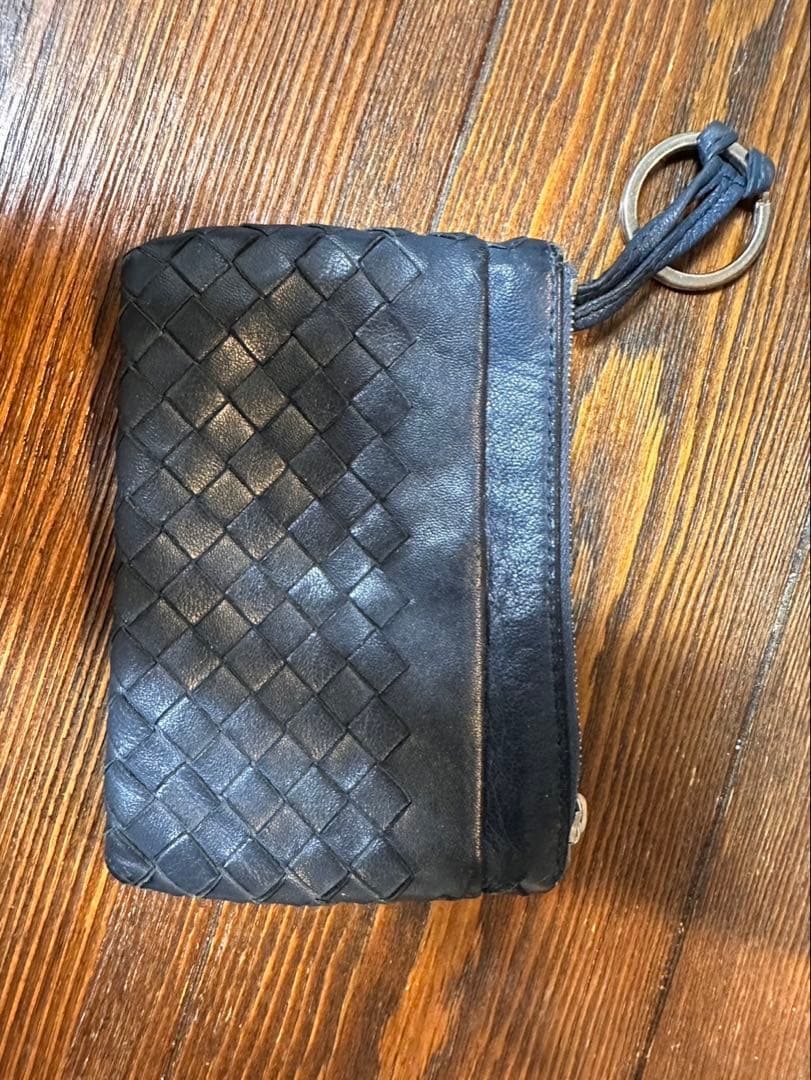 ボッテガ　ケース　キーケース　紺　ネイビー