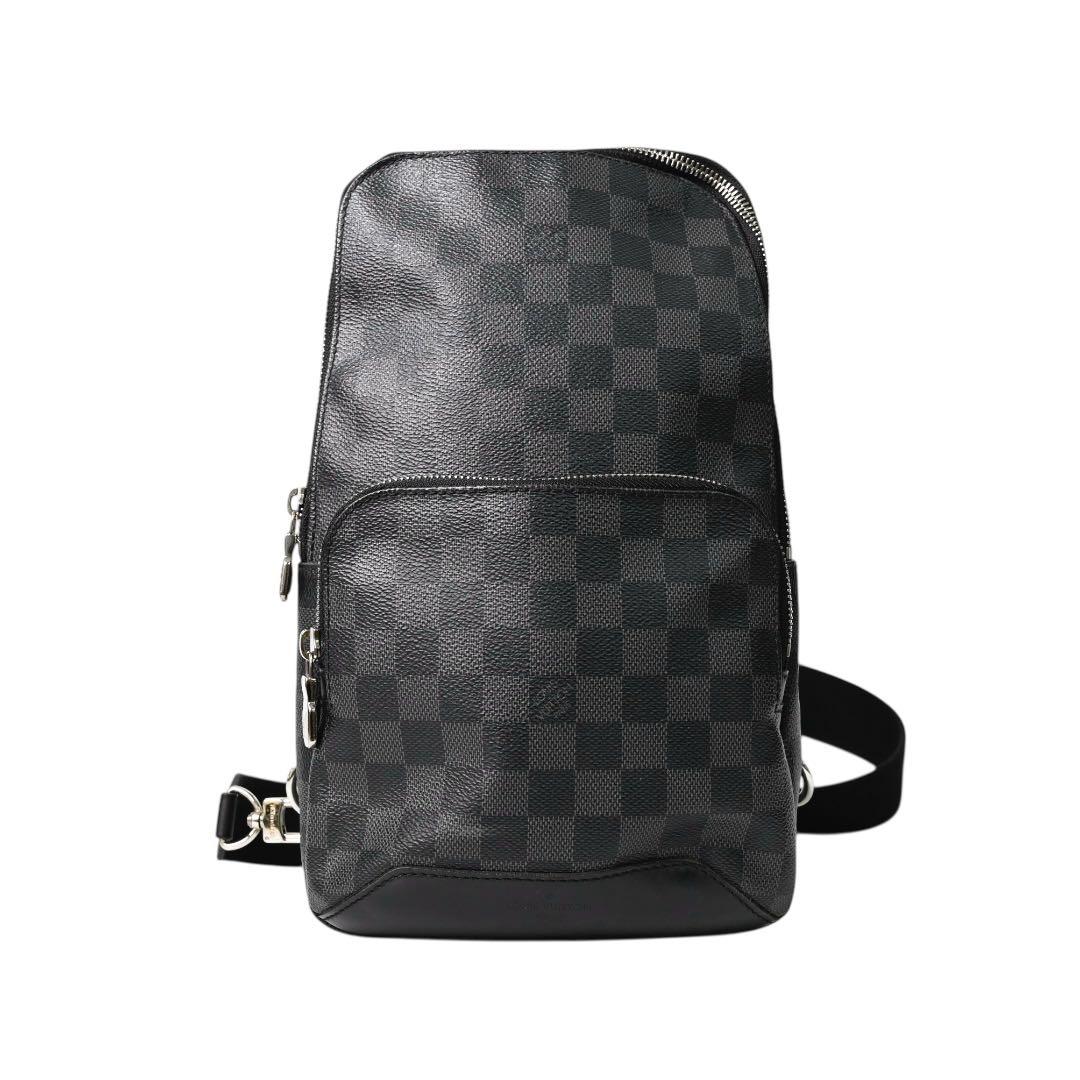 【美品】ルイヴィトン　ダミエ ブラック ボディバッグ　スリングバッグ　黒