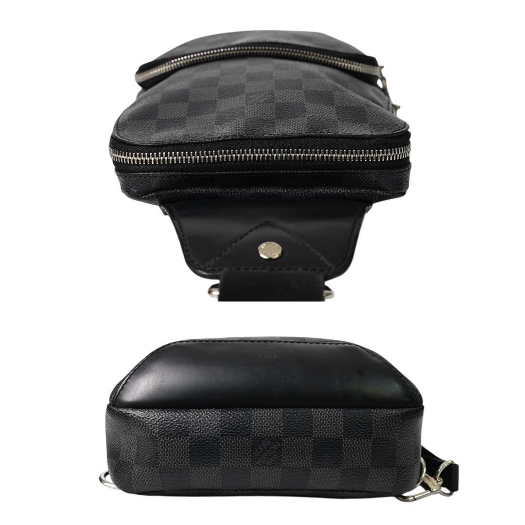 【美品】ルイヴィトン　ダミエ ブラック ボディバッグ　スリングバッグ　黒