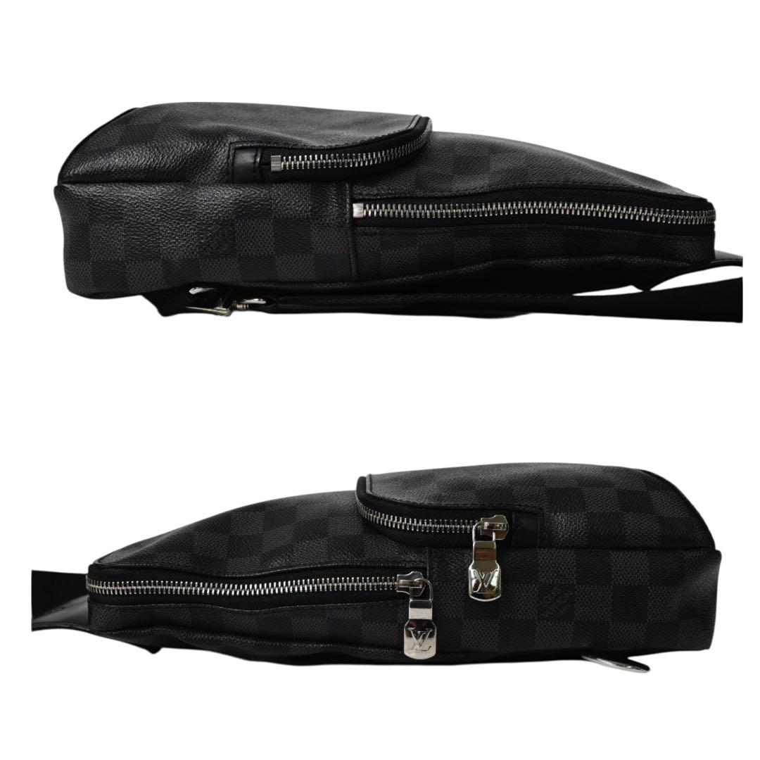 【美品】ルイヴィトン　ダミエ ブラック ボディバッグ　スリングバッグ　黒