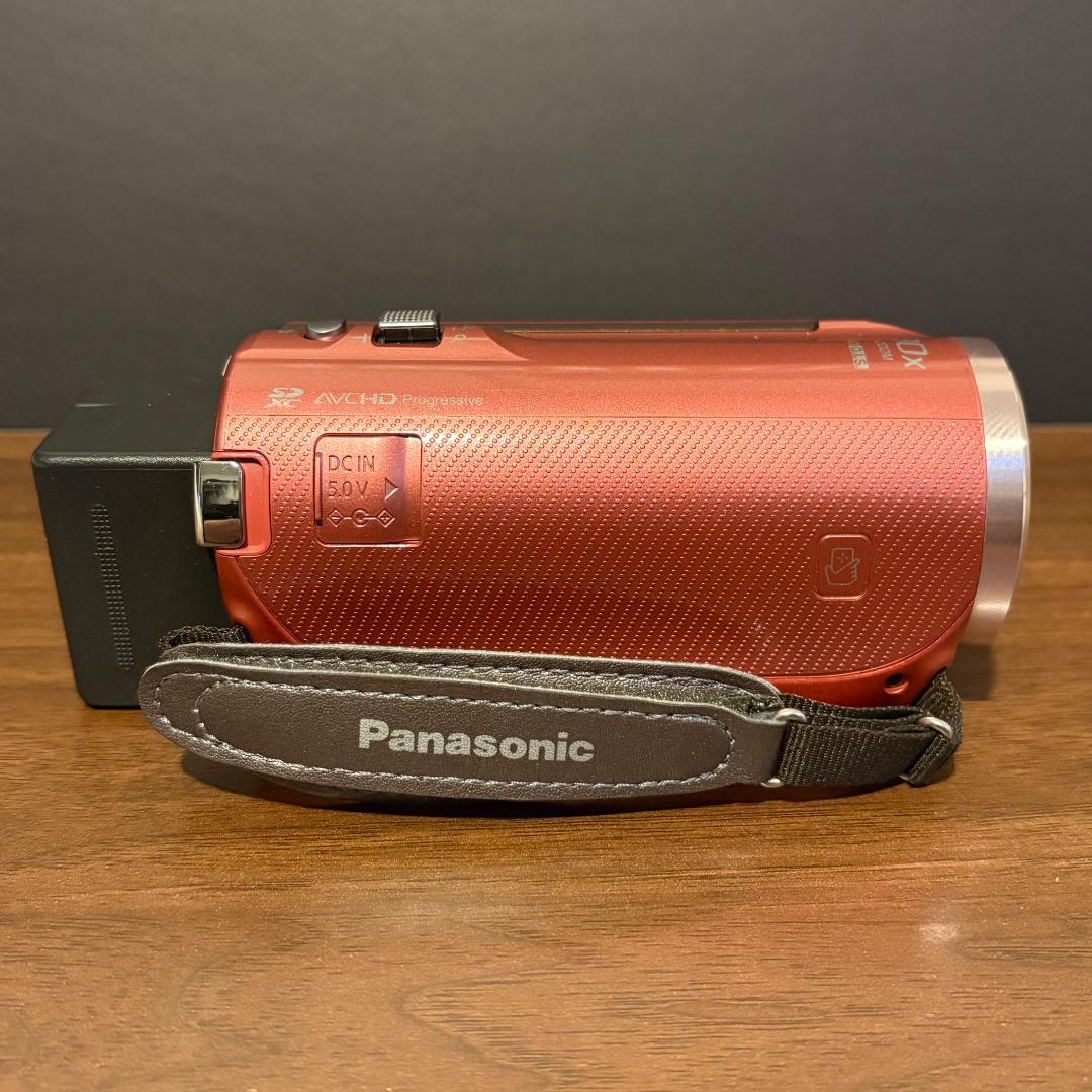 Panasonic HC-V520M ピンク ビデオカメラ 社外充電器付