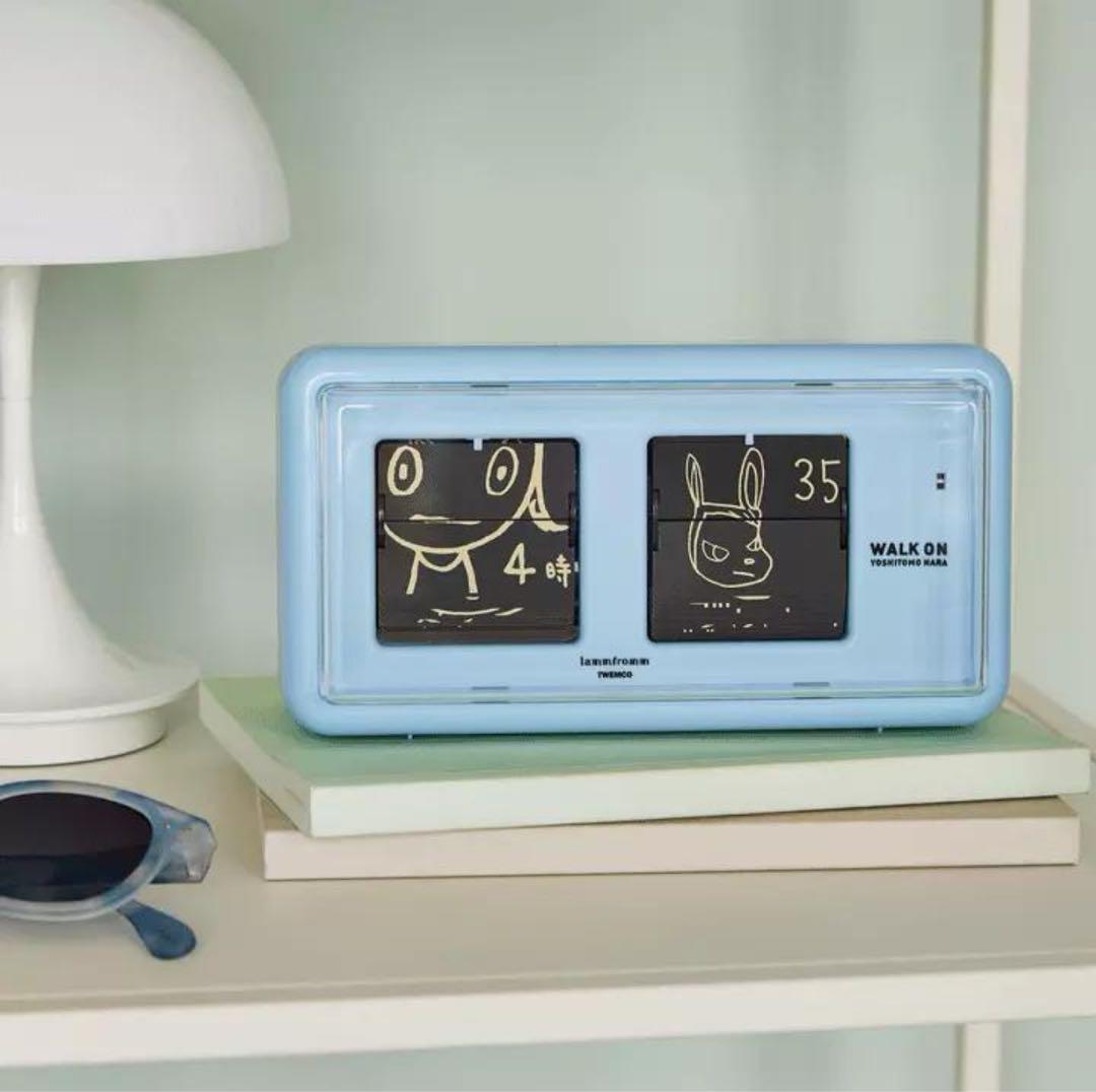 ラッピング済✴︎奈良美智 パタパタクロック フリップクロック WALK ON