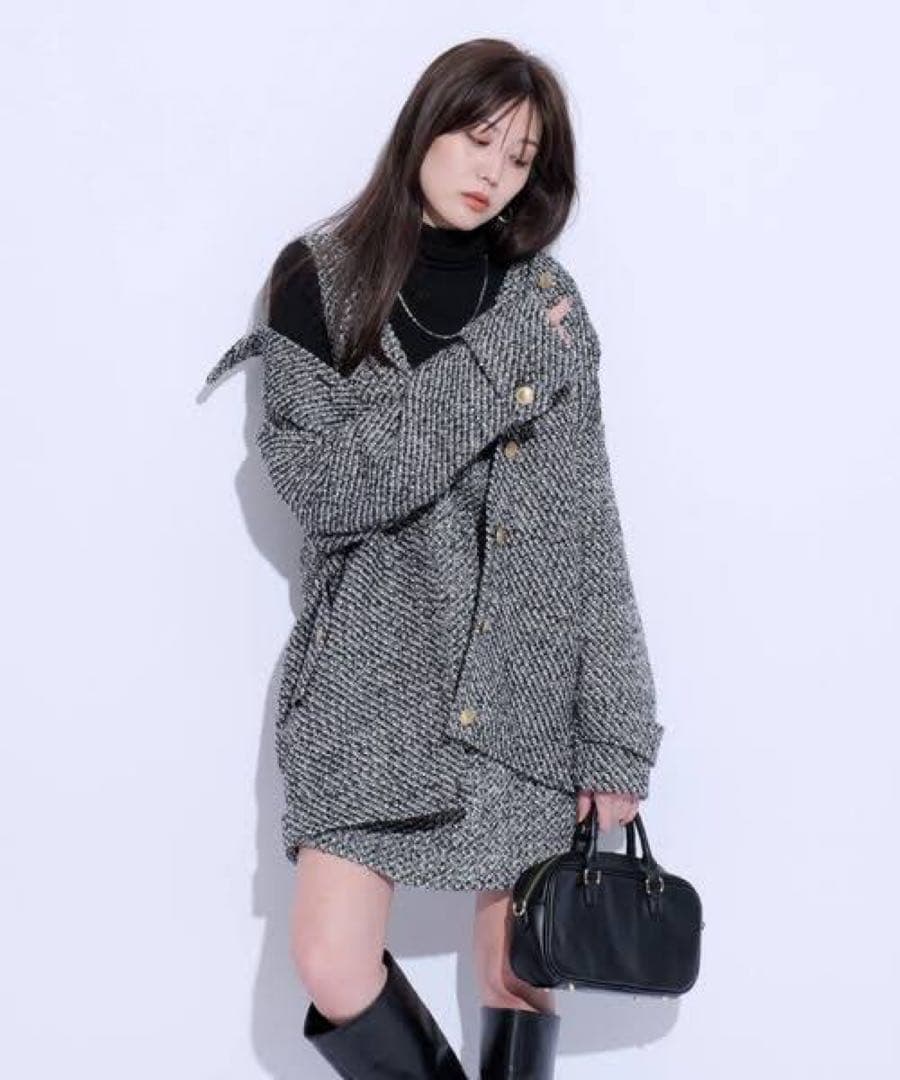 Mystradaミドルツイードジャケット＆ミニジャンスカ