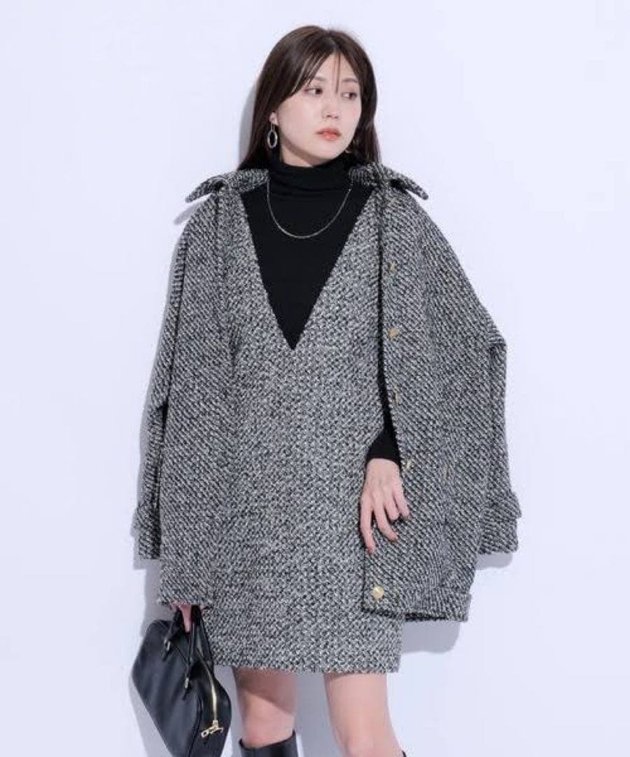 Mystradaミドルツイードジャケット＆ミニジャンスカ