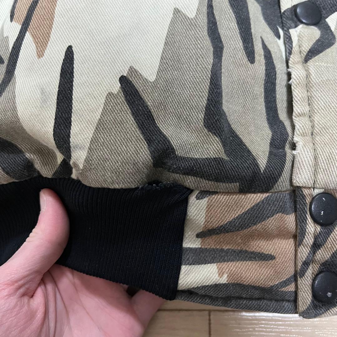 ソ*ム様 90s プレデターカモ 中綿ジャケット ブルゾン USA製 スタジャン