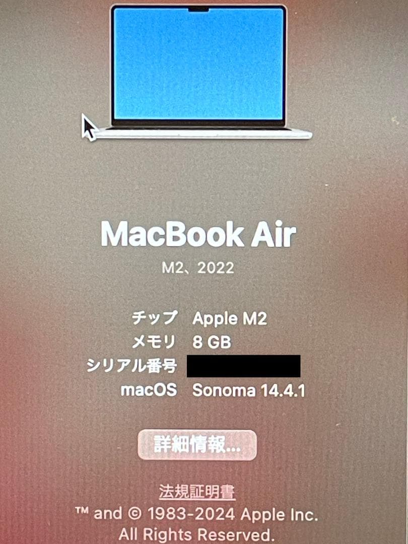 【限界値下げ中！】Apple MacBook Air M2 (2022)