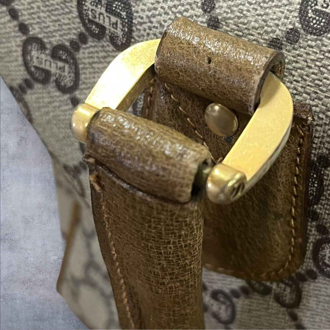 オールドグッチ ミニボストンバッグ GGスプリーム シェリーライン GUCCI