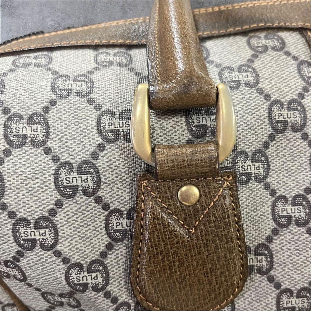 オールドグッチ ミニボストンバッグ GGスプリーム シェリーライン GUCCI