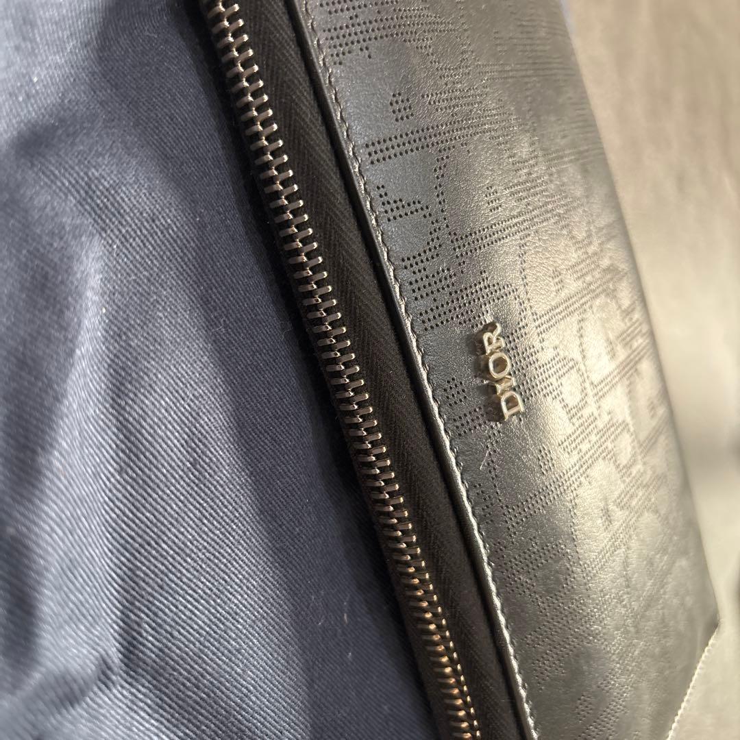 Christian Dior ロングジップウォレット ディオールオブリーク