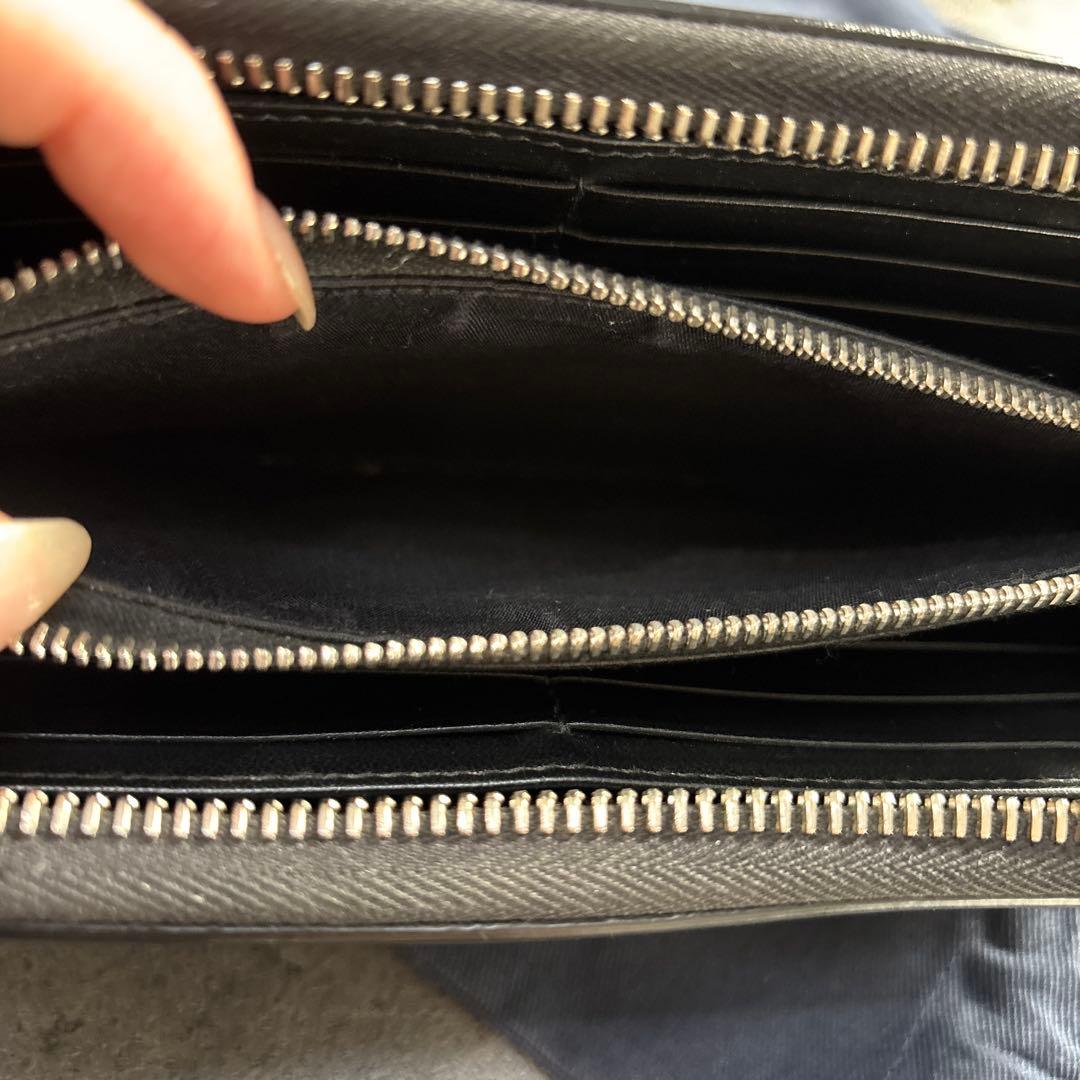 Christian Dior ロングジップウォレット ディオールオブリーク