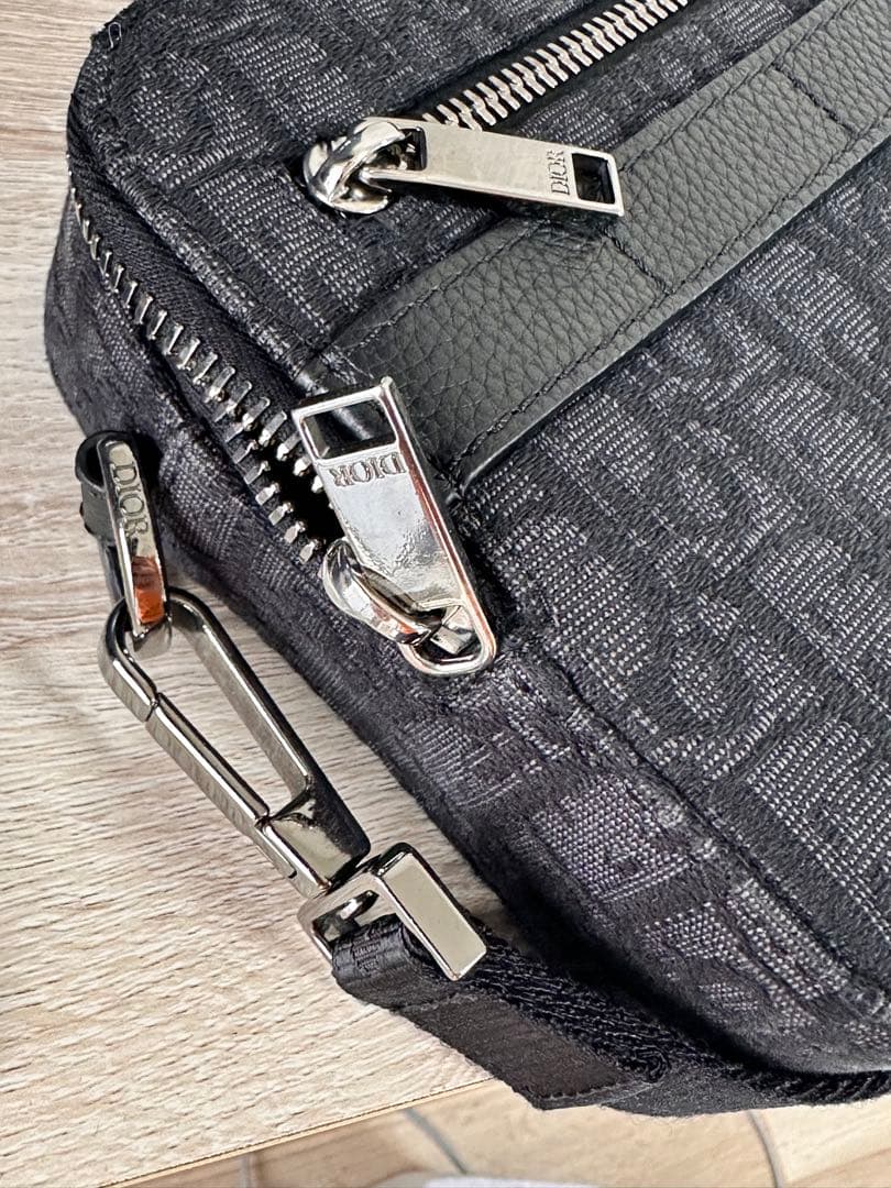 Dior Safari サファリ オブリークキャンバス レザー ショルダーバッグ