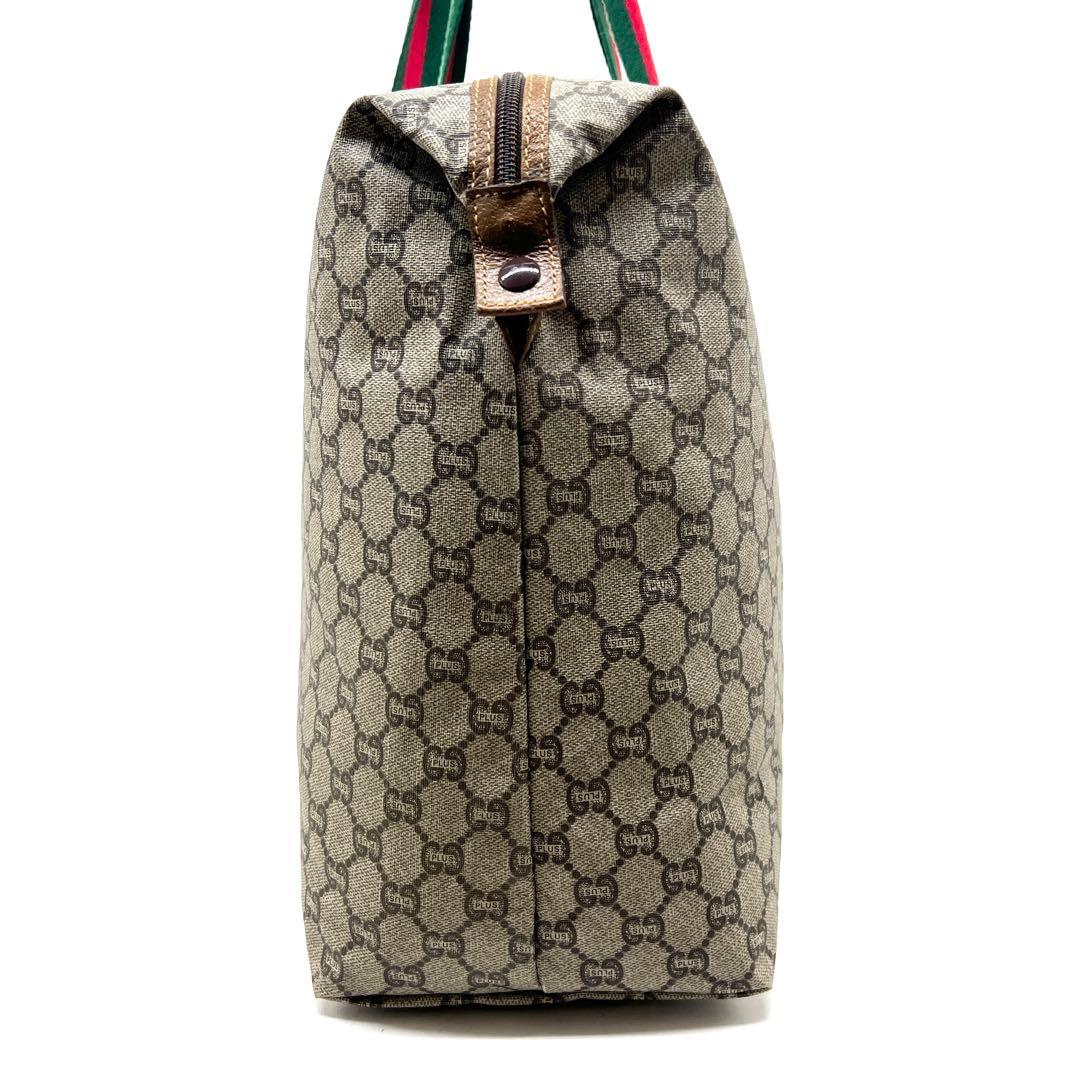 【極美品】グッチ ボストンバッグ シェリーライン GG プラス PVC