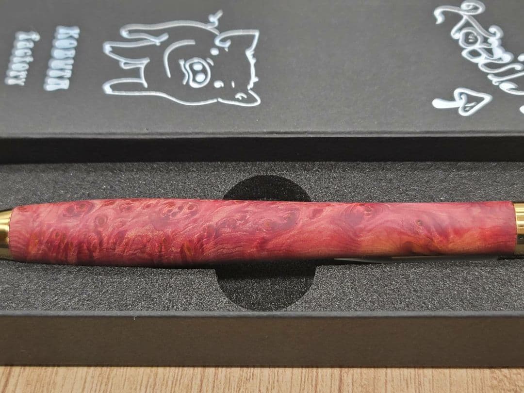 新品　こぶた工房　タクサスフロリニーバール　極上杢　シャープペンシル0.5