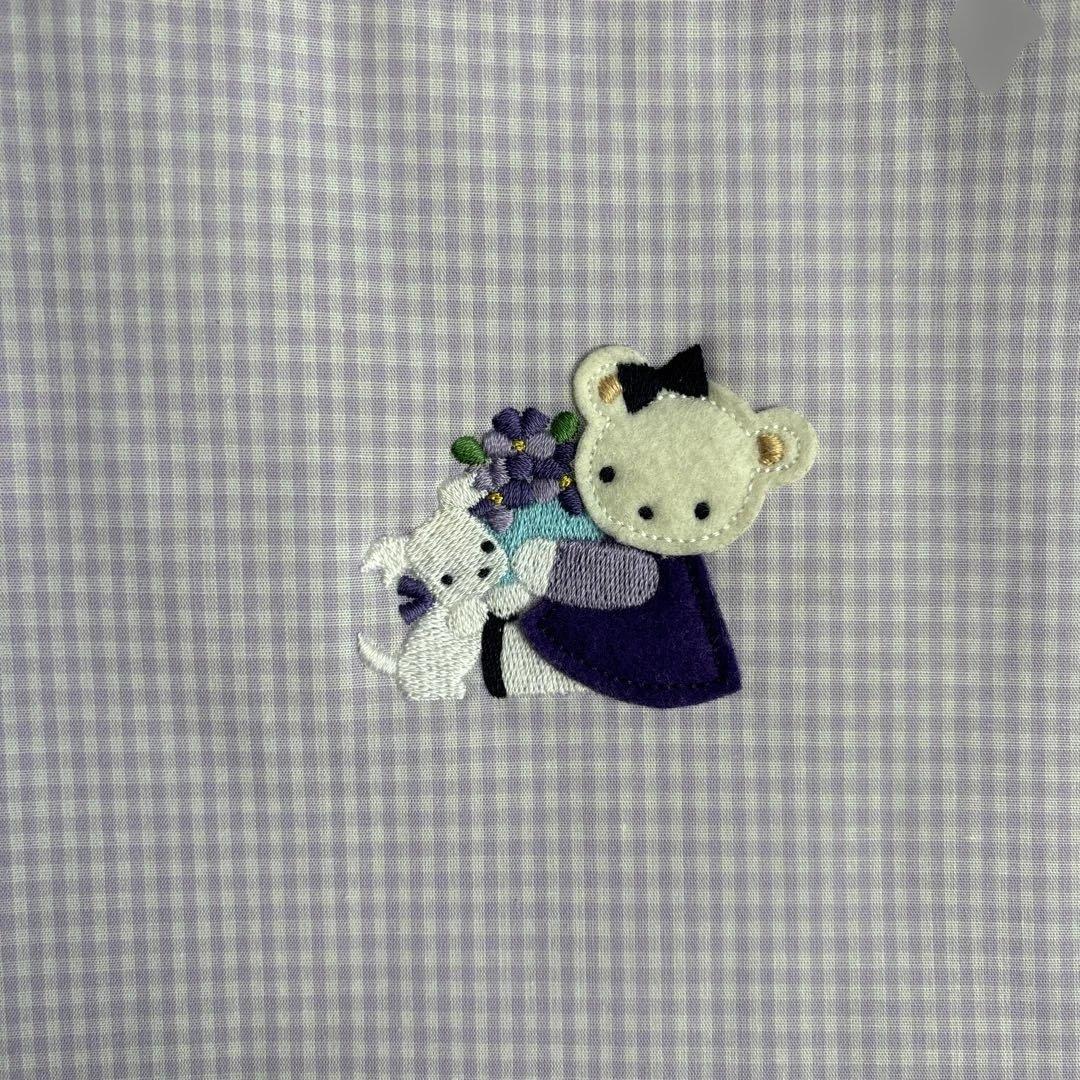 2度使用　ファミリア 宝塚店限定　紫　トートバッグ