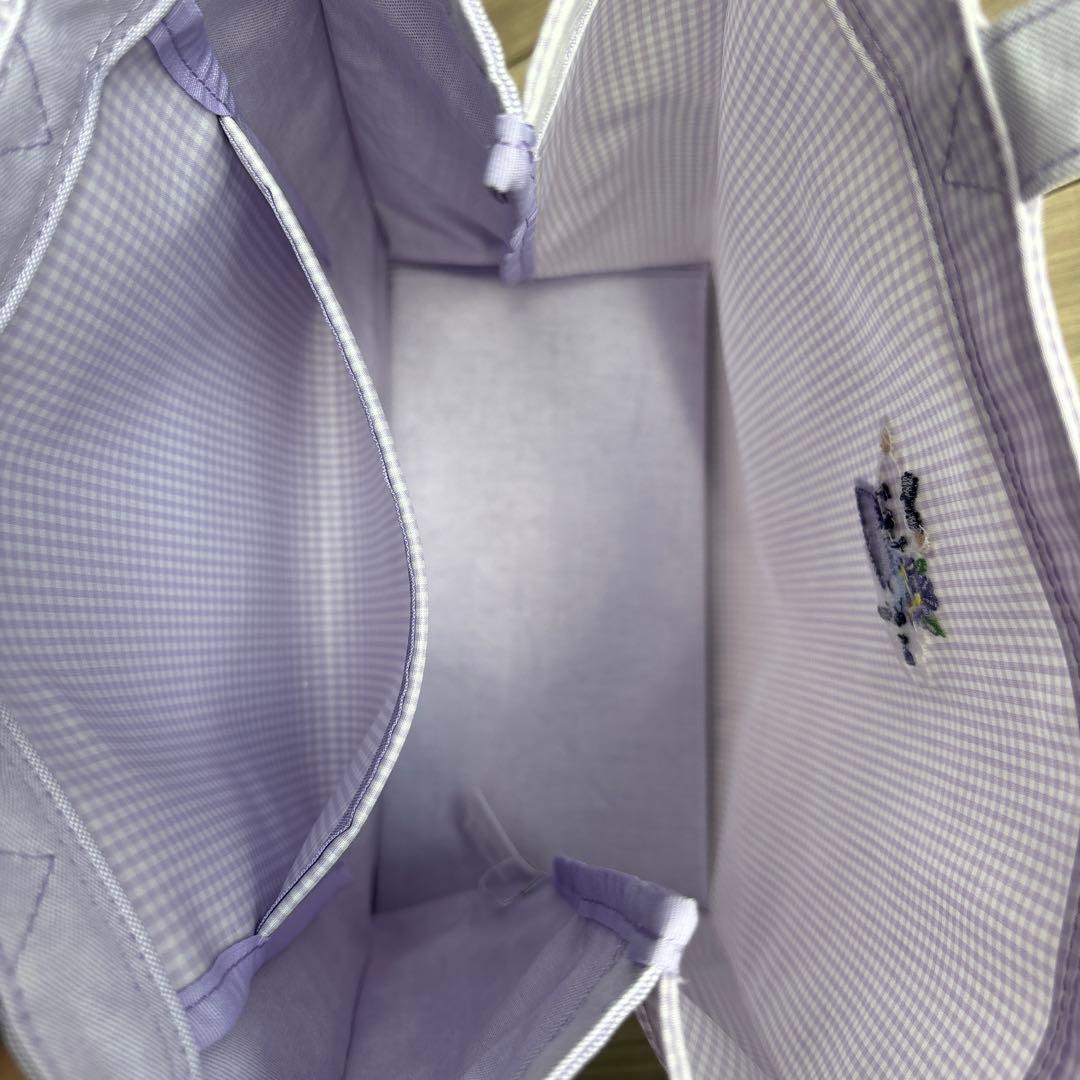 2度使用　ファミリア 宝塚店限定　紫　トートバッグ